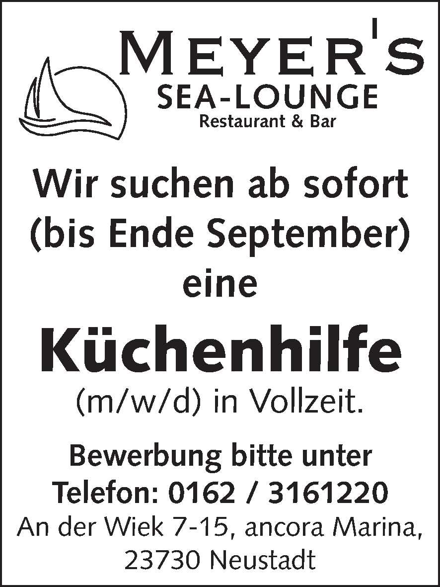 Stellenanzeige