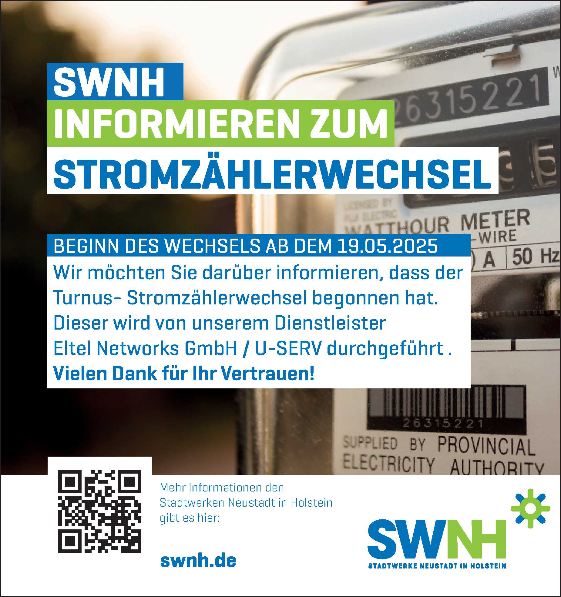 Sromzählerwechsel