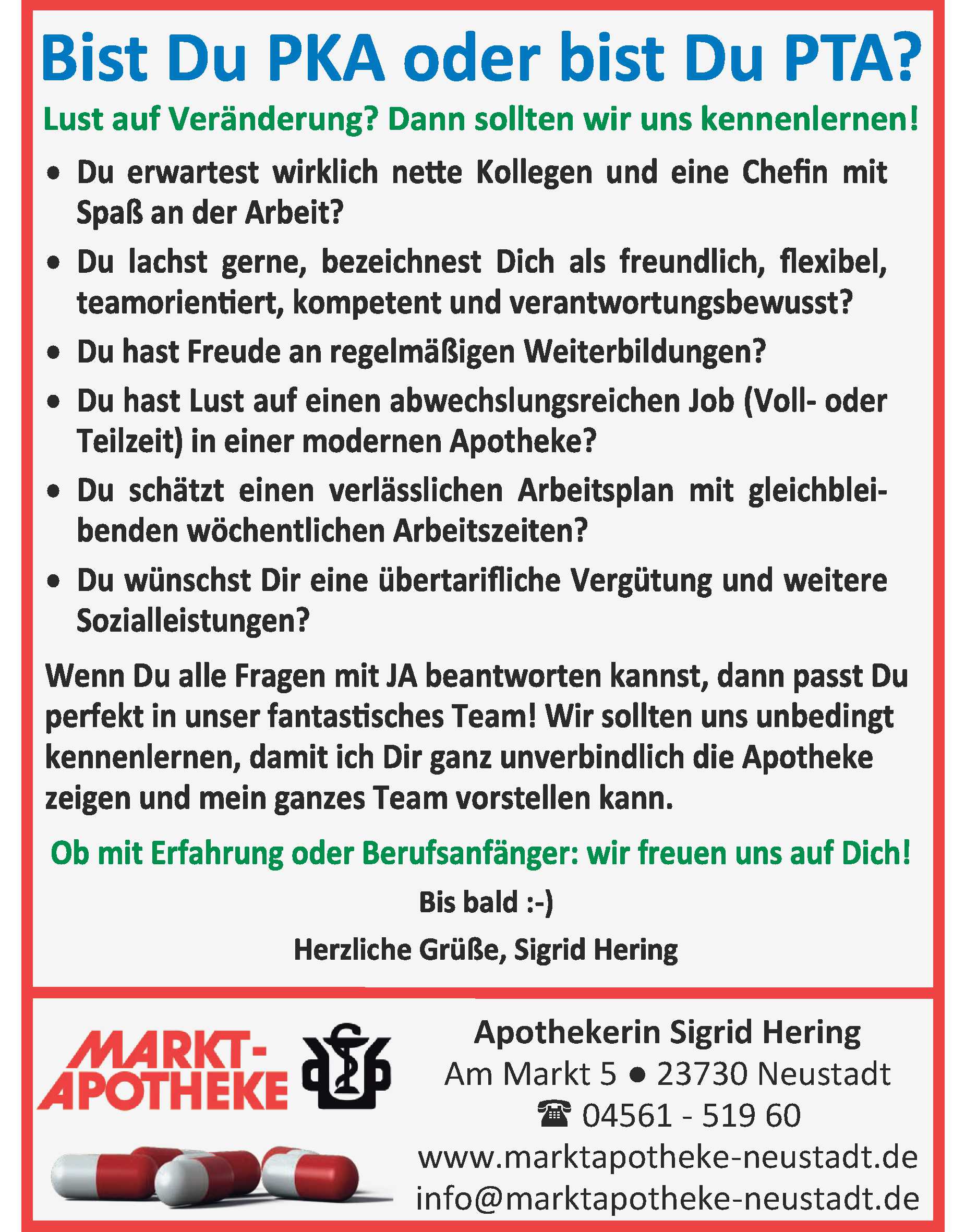 PKA oder PTA