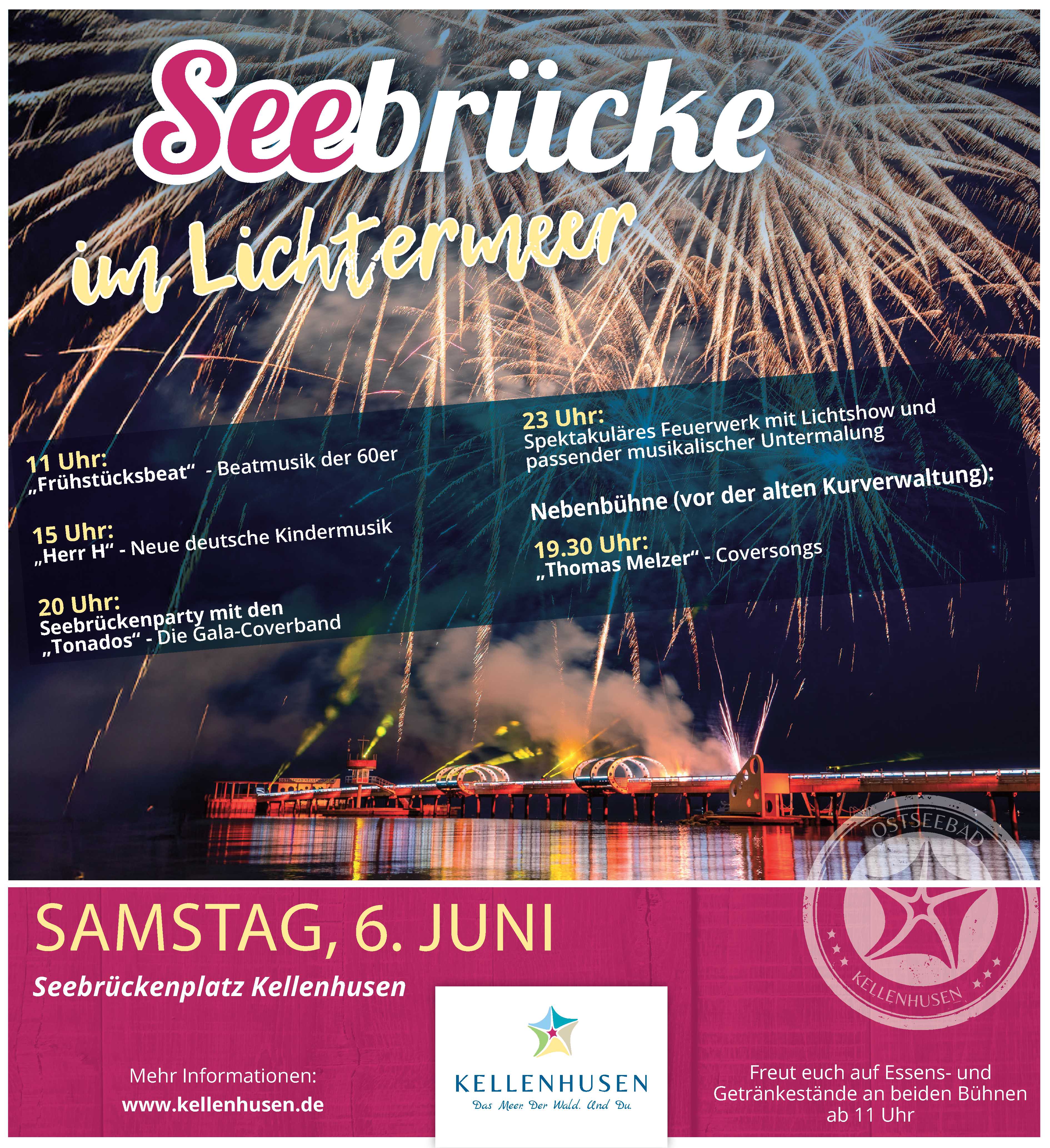 Seebrücke im Lichtermeer