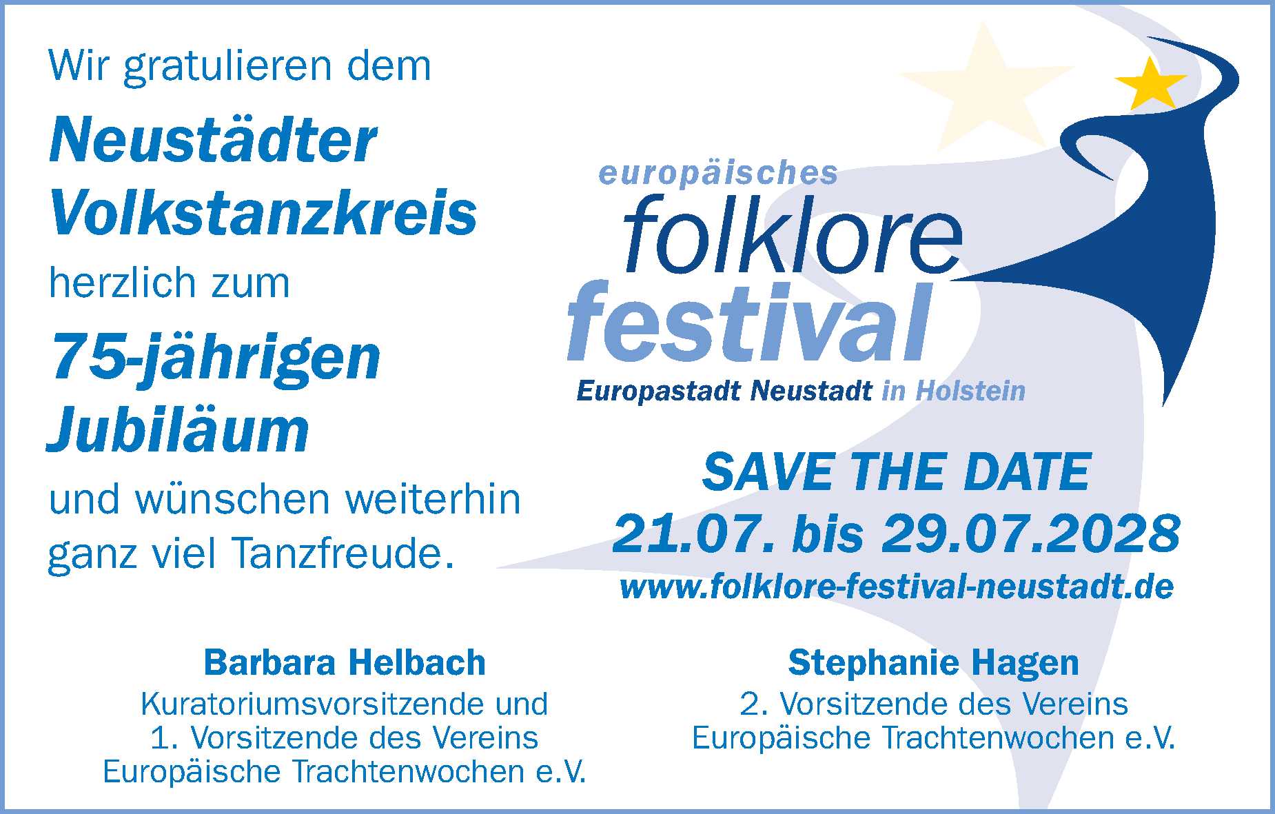 75 Jahre Neustädter Volkstanzkreis