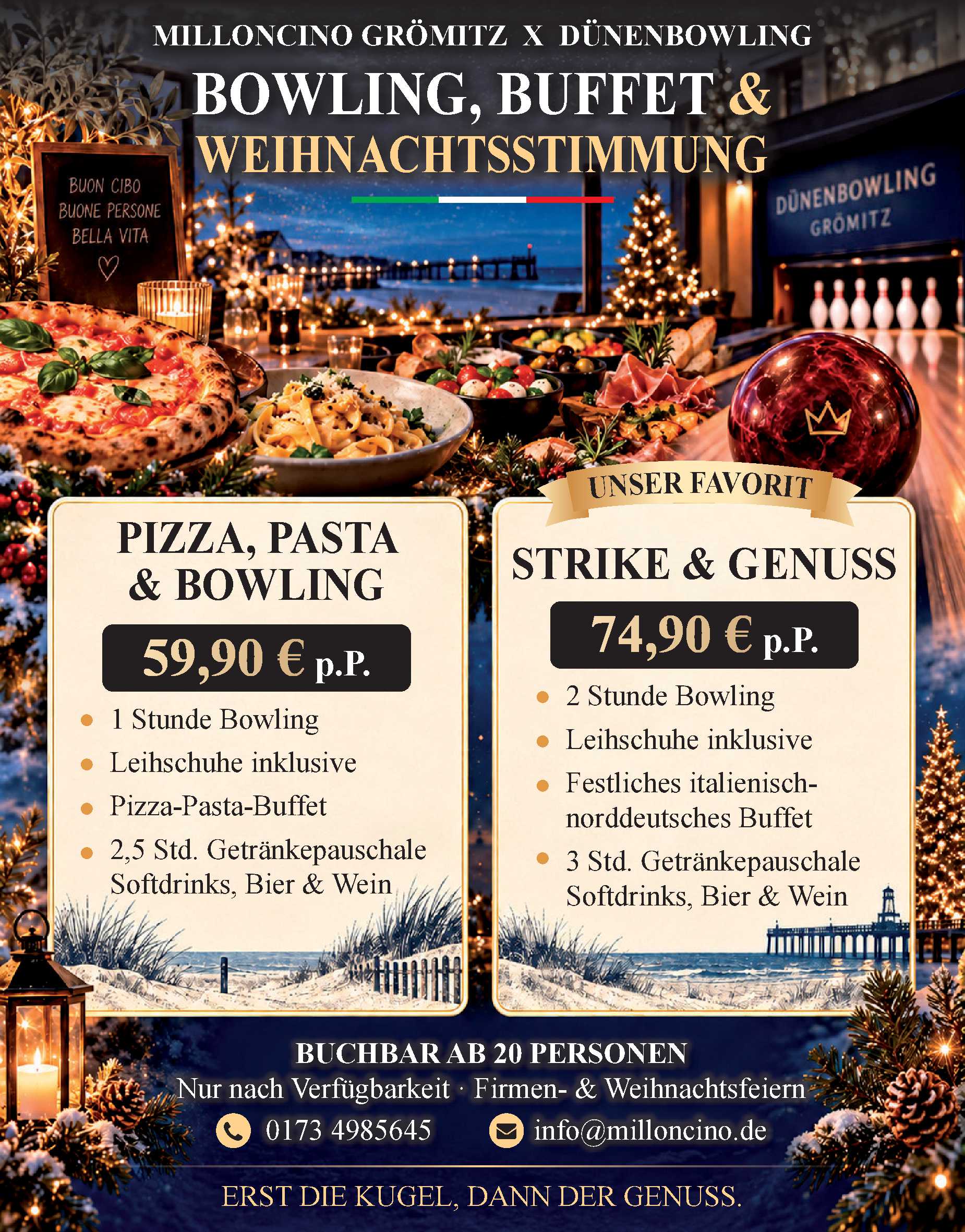 Restaurant Weihnachtsfeier 2026
