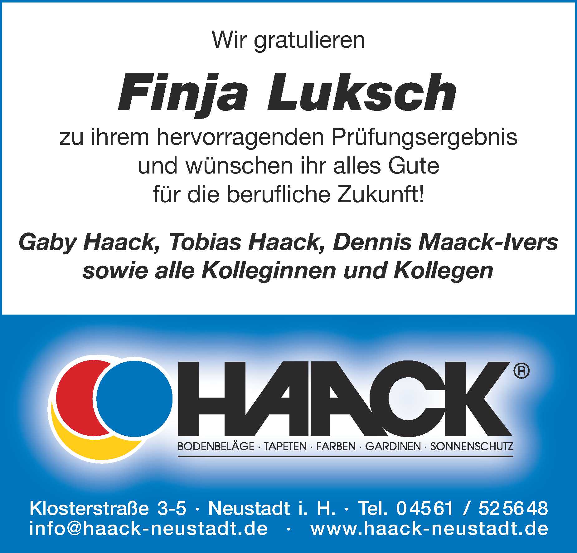 Freisprechung Finja Luksch