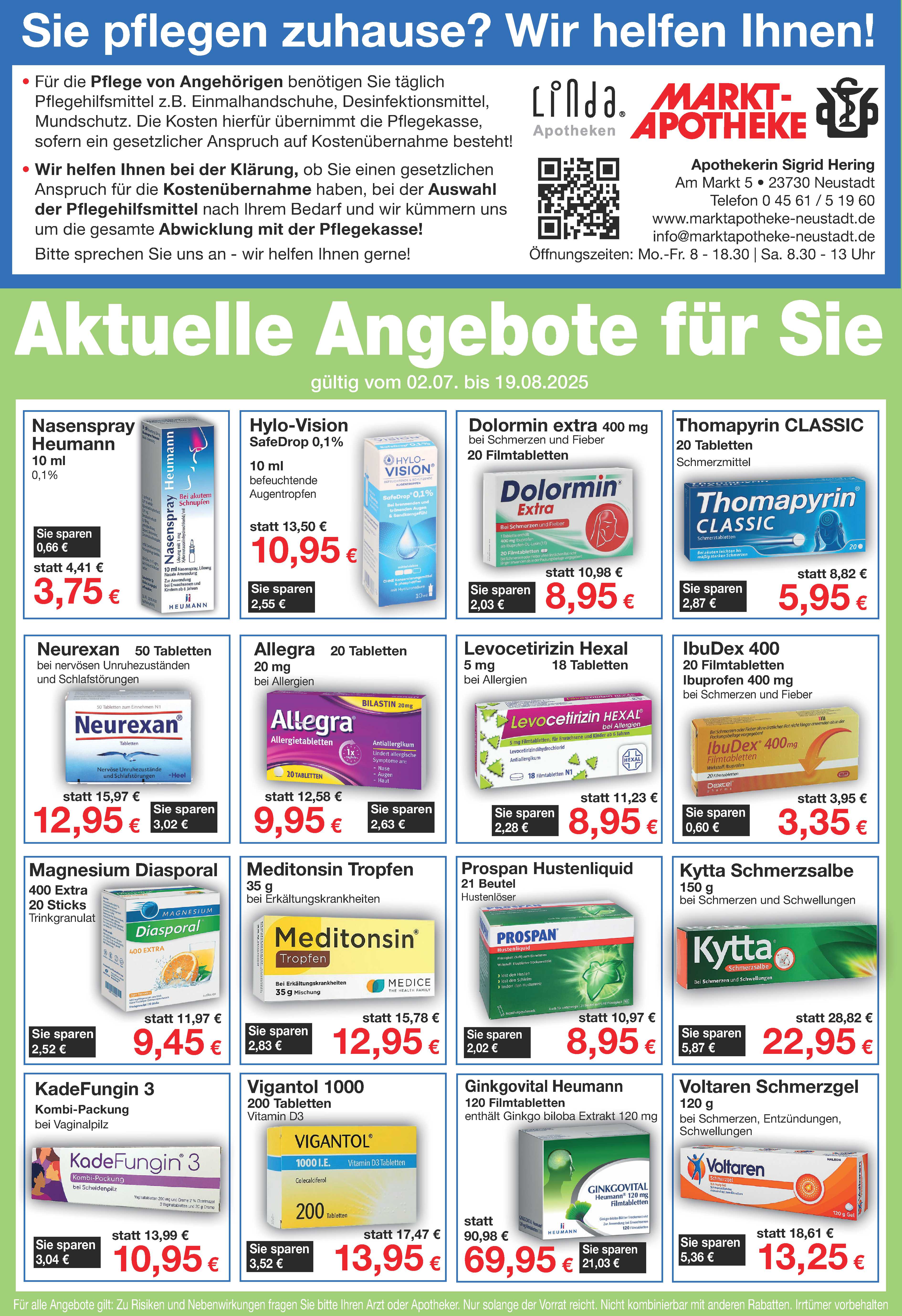 Angebote Juli/Aug. 2025