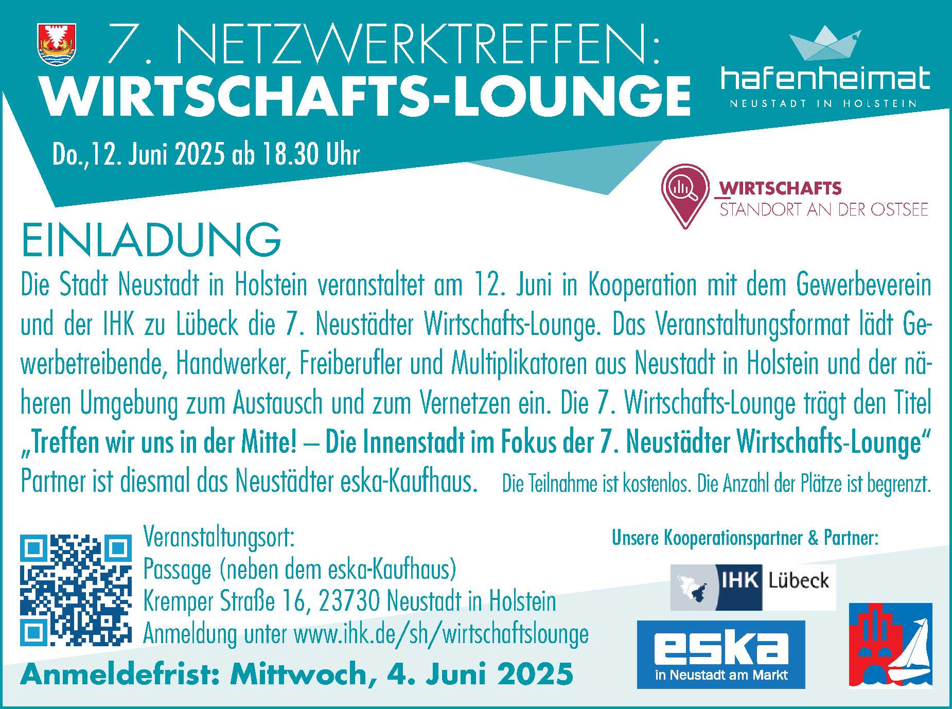 Einladung Wirtschafts-Lounge 12.06.2025