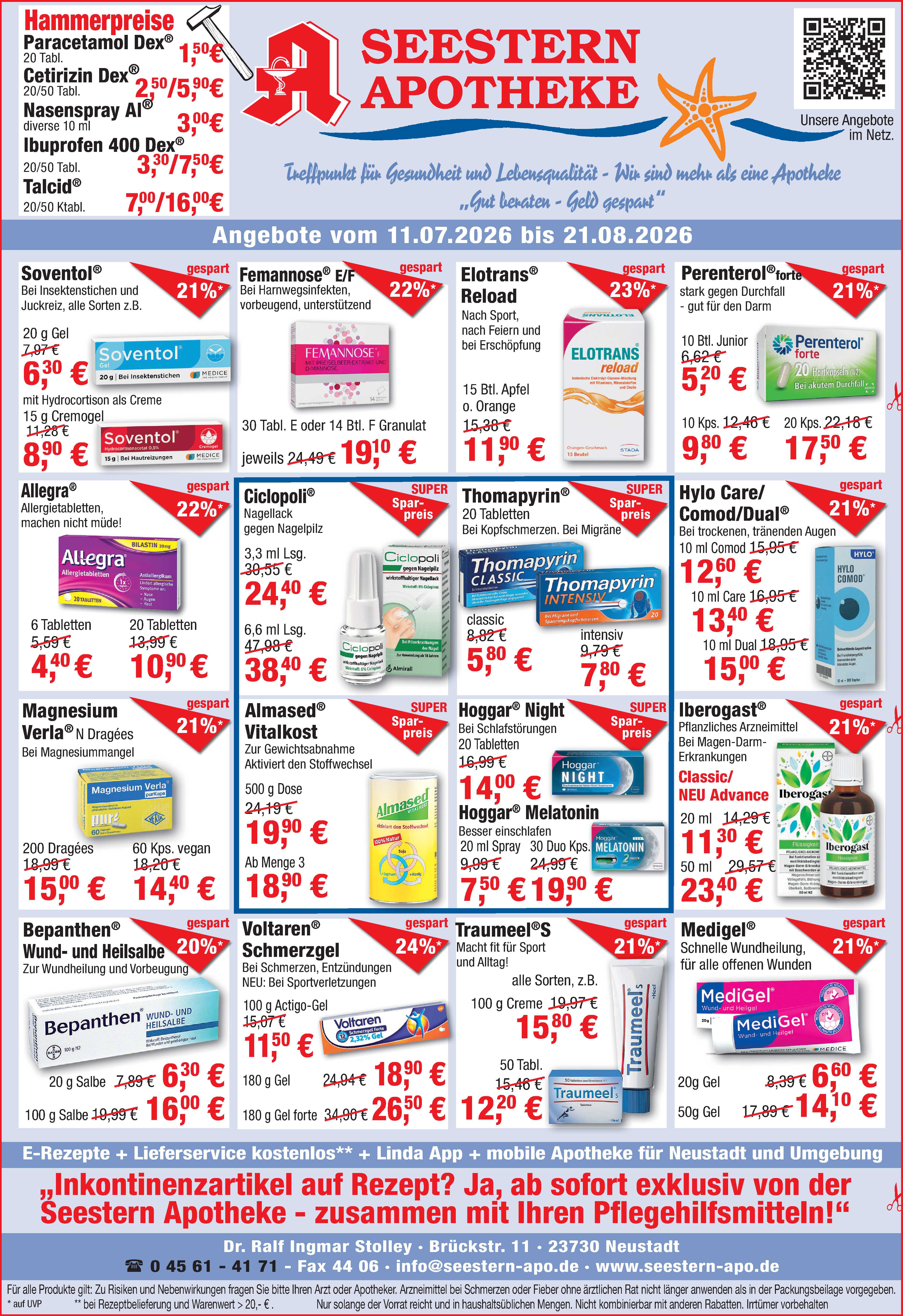 Seestern-Apotheke Angebote Juli 26