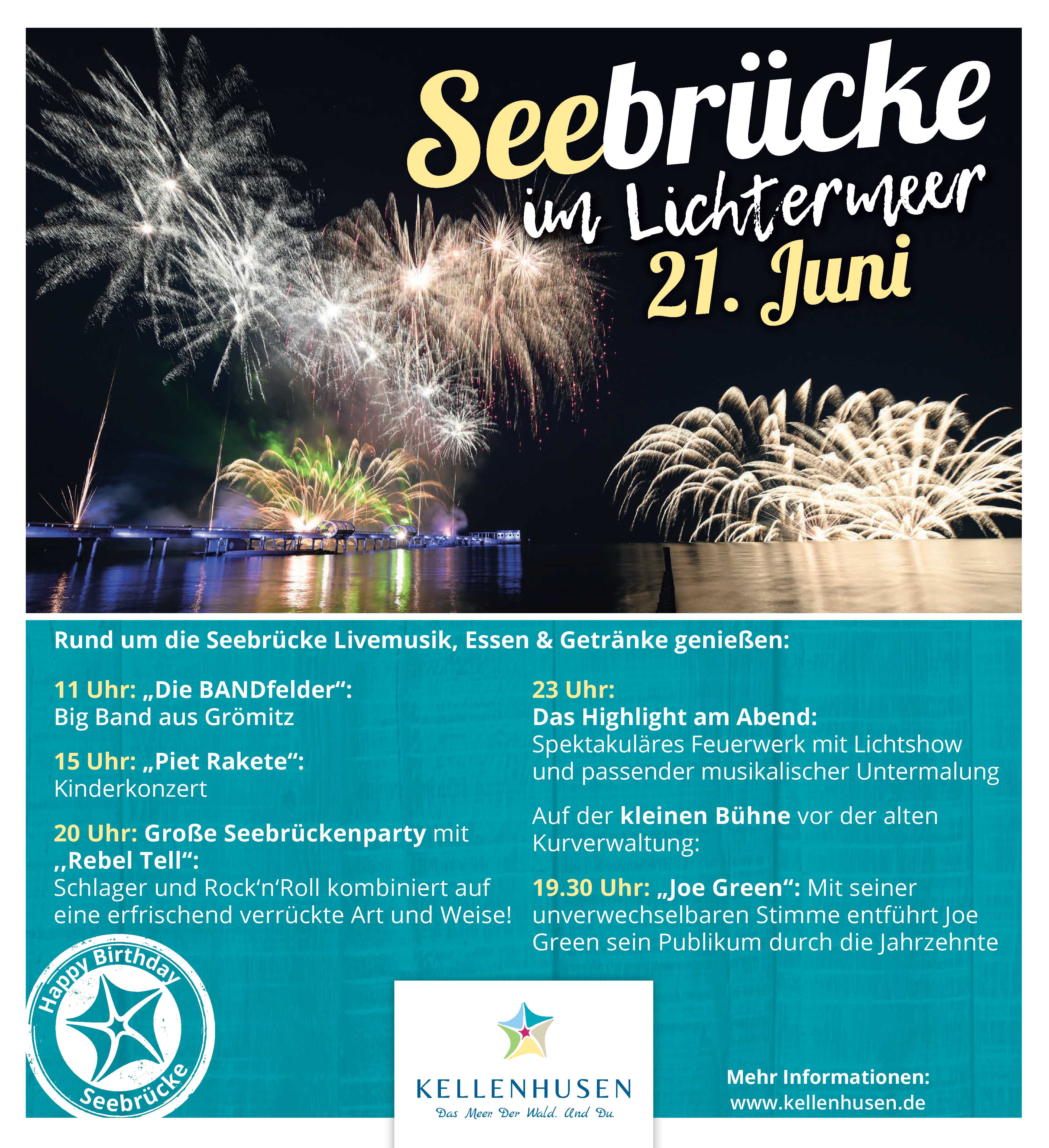 Seebrücke im Lichtermeer
