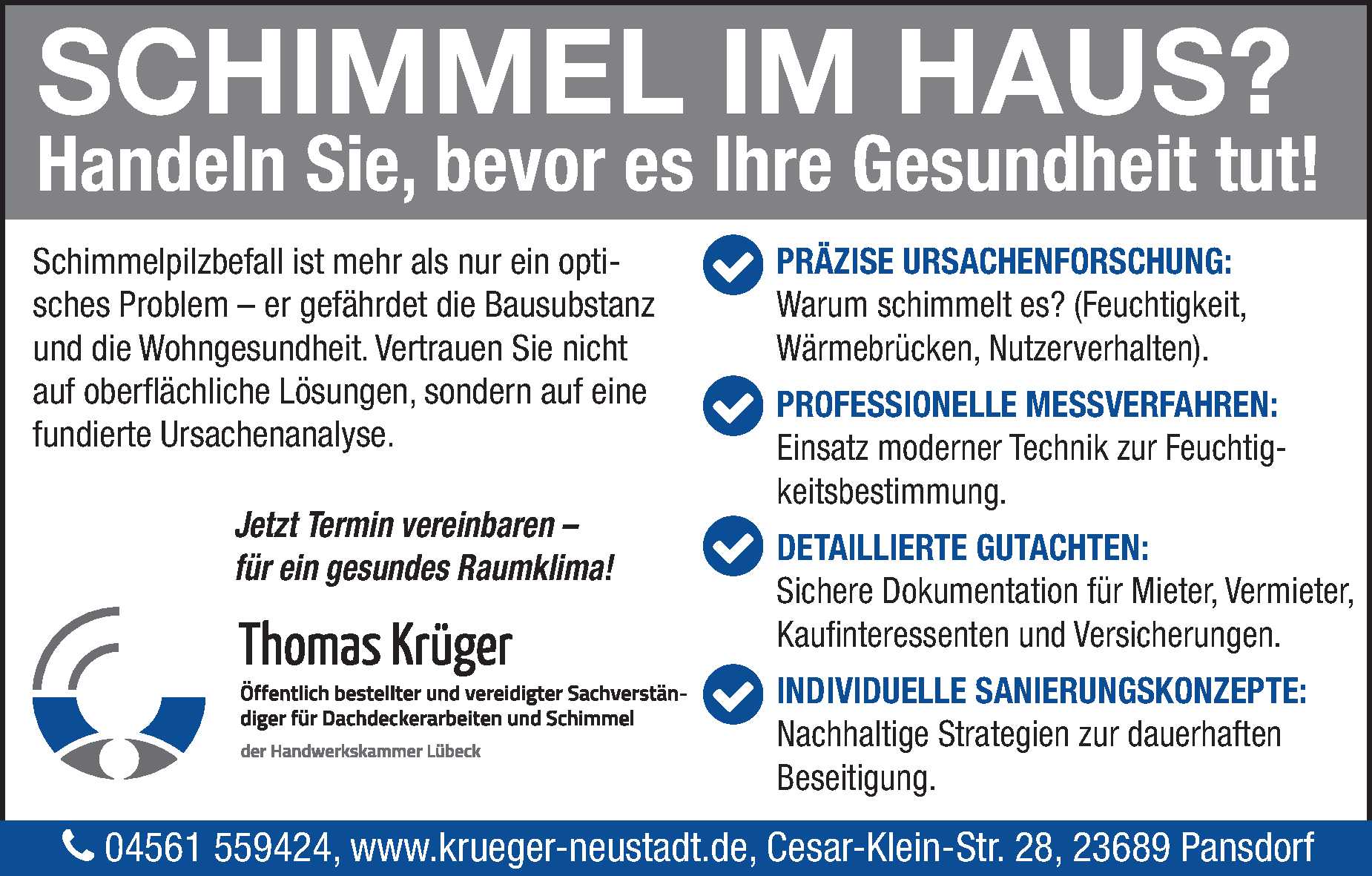 Sachverständiger für Schimmel