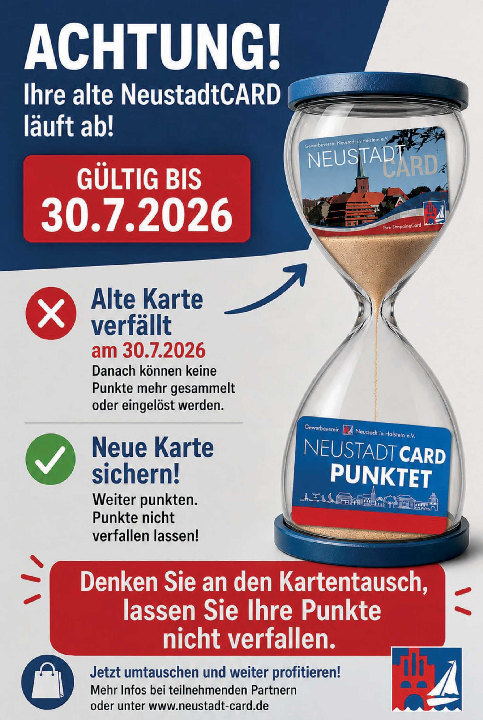NeustadtCard Umstellung