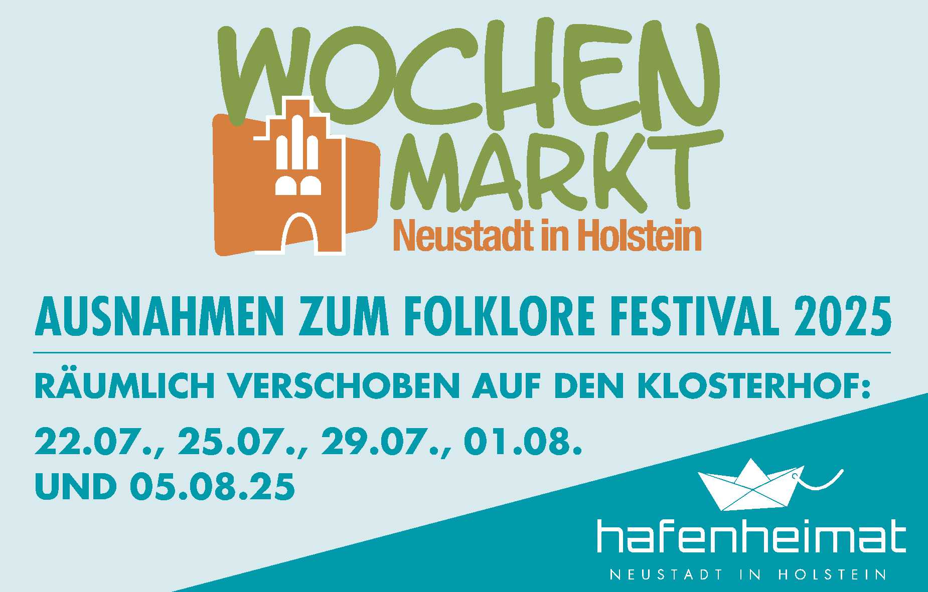 Ausnahme Wochenmarkt