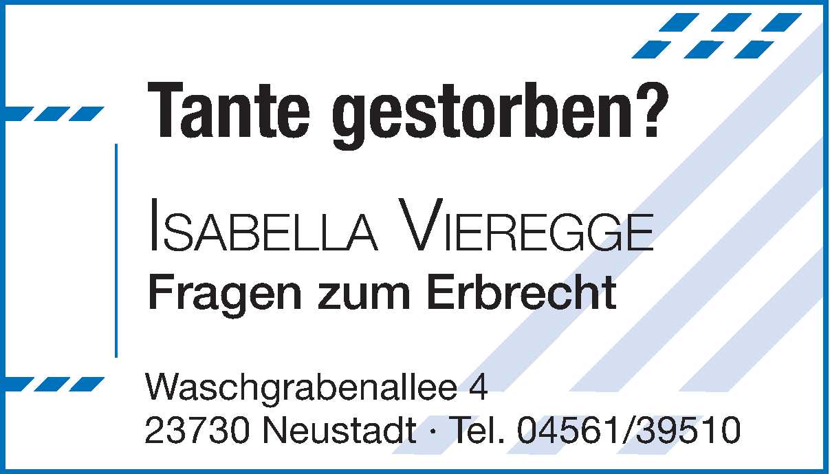 Tante gestorben? /RA Vieregge