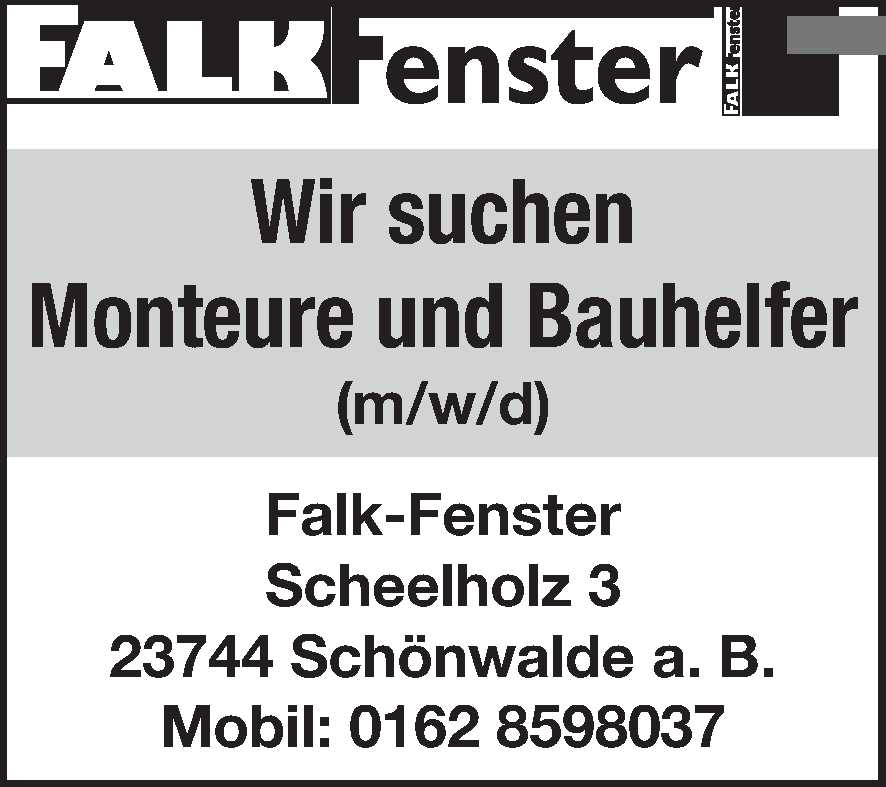 Stellenanzeige Monteure