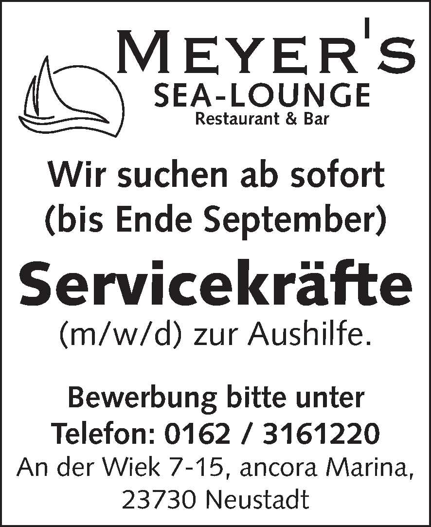 Stellenanzeige