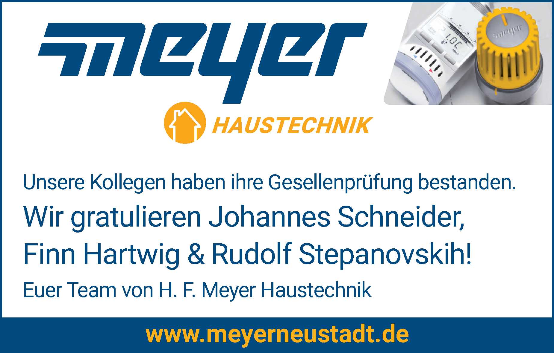 Freisprechung Sanitär-Heizung