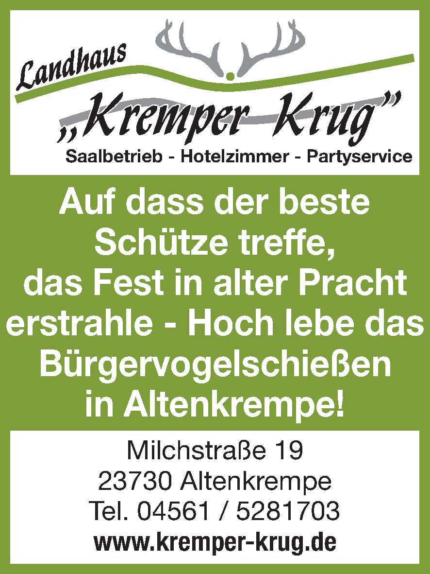 Bürgervogelschießen Altenkrempe