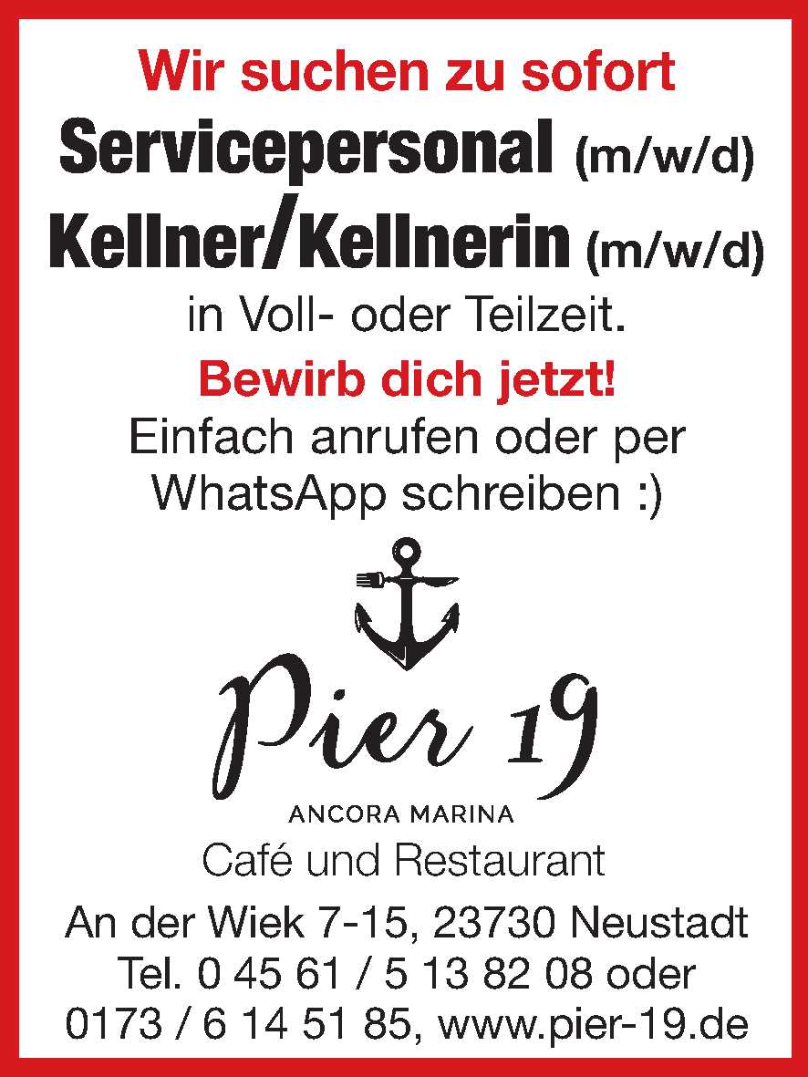 Stellenanzeige Servicepersonal
