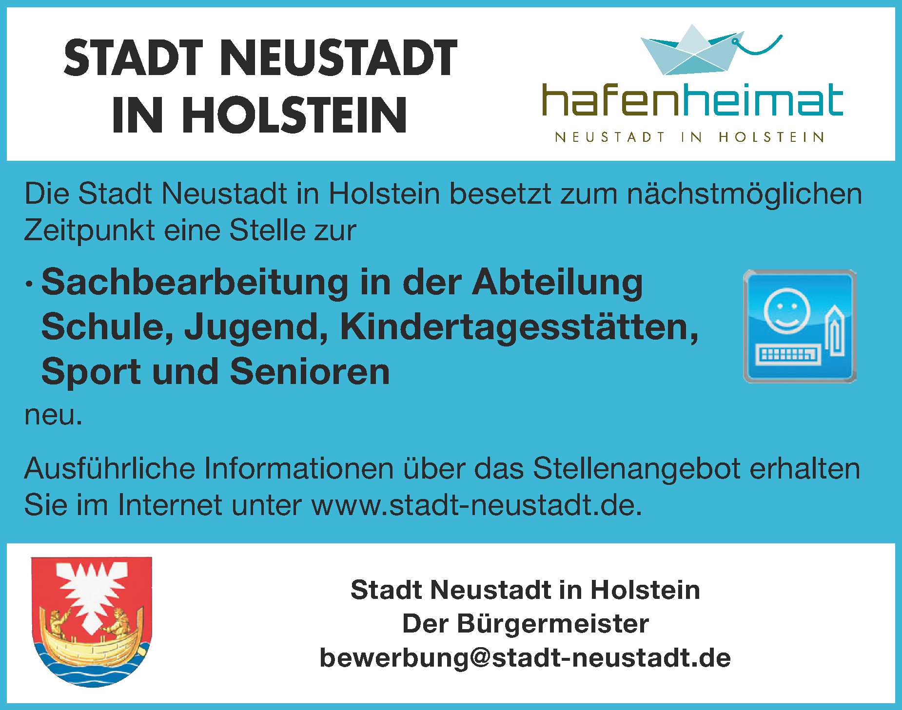 Stellenanzeige Sachbearbeitung