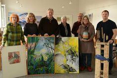 Am vergangenen Samstag war die Ausstellung noch im Aufbau. Heute Abend wird dann zur Ausstellungseröffnung jedes Kunstwerk an seinem Platz hängen.