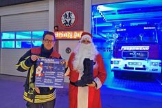 Zur Blaulichtnacht bei der Grömitzer Feuerwehr hat sich auch der Nikolaus bei Ortswehrführer Jacob Revenstorf angekündigt.