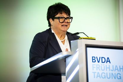 Sabine Verheyen, Erste Vizepräsidentin des Europäischen Parlaments, hielt die Keynote. ©BVDA, Bernd Brundert