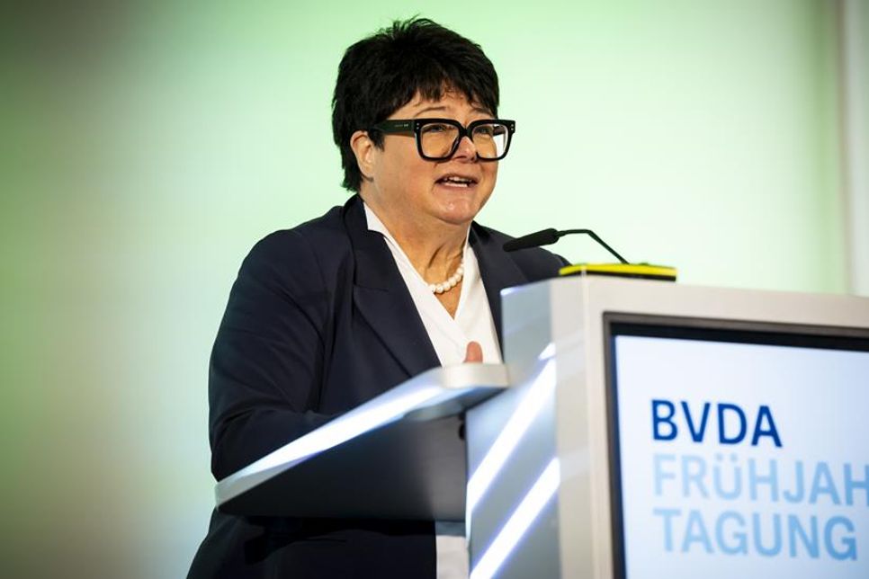 Sabine Verheyen, Erste Vizepräsidentin des Europäischen Parlaments, hielt die Keynote. ©BVDA, Bernd Brundert