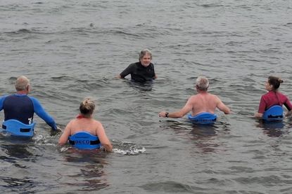 Aquajogging macht bei jedem Wetter Spaß.