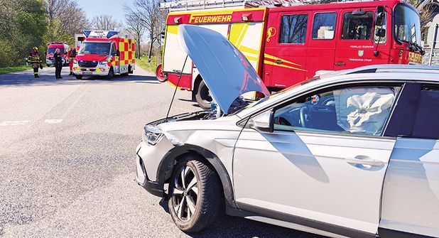 Verkehrsunfall mit vier leicht verletzten Personen in Timmendorfer Strand