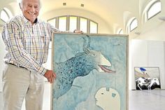 Tierische Phantasiegestalten der deutsch-dänischen Künstlerin Hanne Nagel-Axelsen hat Dieter Pape in die Ausstellung „Wer Angst vor Rot, Gelb, Blau?“ aufgenommen.