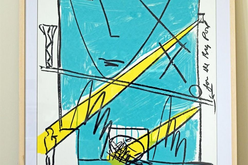 Gemälde des schottischen Künstlers Bruce McLean aus dem Jahr 1987, der unter anderem 1999 als Gastprofessor an der Staatlichen Hochschule für Bildende Künste in Frankfurt (Main) lehrte.