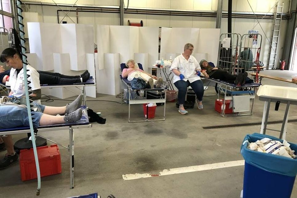 Dieses Mal noch bei der Freiwilligen Feuerwehr Süsel. Der nächste Blutspendetermin ist wieder in der Grundschule geplant.