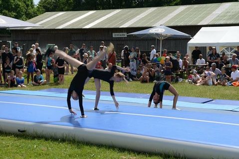 Die Kinder-Turnschau des TSV Lensahn war der Höhepunkt auf dem Kinderfest.