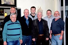 Erwin, Thomas, Michael, Robert und Rudolf Höppner sowie Reiner Babbe und Axel Grimm (v. lks.) bilden den Vorstand.
