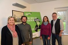 Die Berater in den BUND und NABU Natur-, Umwelt- und Abfallberatungsstellen im Kreis Plön (v. l.) Sabine Untiedt (Preetz), Josch Geertz (Schwentinental), Julia Steigleder (Lütjenburg) und Carsten Pusch (Plön).