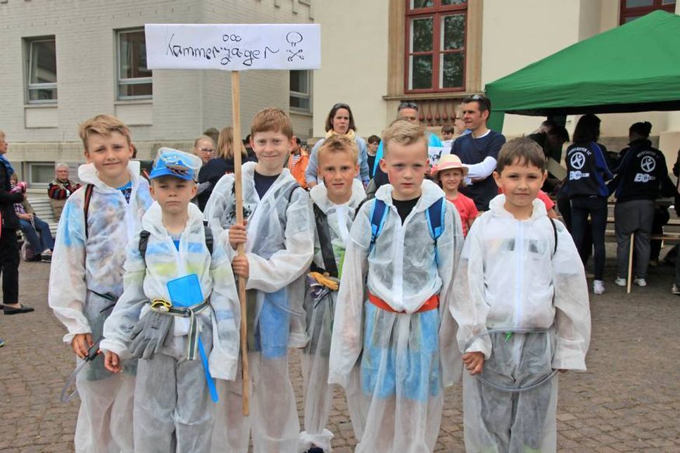 Die „Kammerjäger“ wurden als Team mit der besten Kostümierung gewählt.