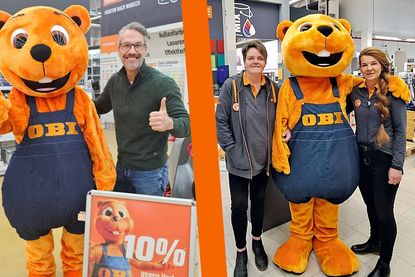 Biber, Stefan Bockelmann, Simona Rex und stellvertretende Markleitung Jessica Sütel (v. lks.).