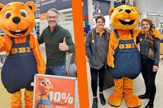 Biber, Stefan Bockelmann, Simona Rex und stellvertretende Markleitung Jessica Sütel (v. lks.).