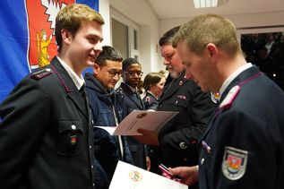 Auch in diesem Jahr gab es wieder zahlreiche Beförderungen.