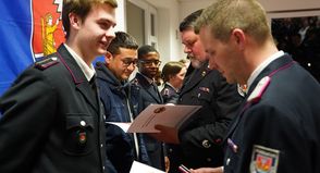 Auch in diesem Jahr gab es wieder zahlreiche Beförderungen.