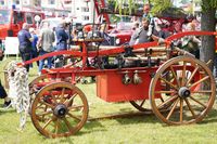 Diese Feuerwehrkutsche aus dem Jahr 1883 gab einen historischen Einblick in die Arbeit der Feuerwehr und war eines der ältesten Fahrzeuge beim Tag der Feuerwehr.