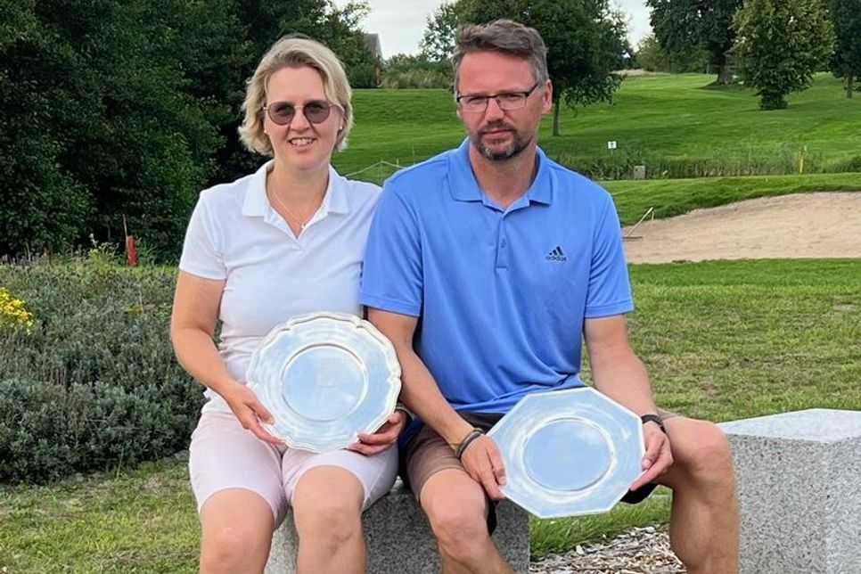 Die Clubmeister 2023: Nataschka Haack und David Blaschke.