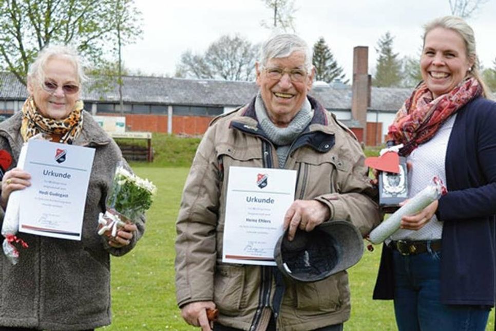 (v.l.n.r.): Hedi Gudegast, Heinz Ehlers, Sophie Siebelts