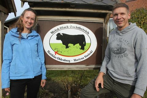 Matthias Oldenburg mit seiner Lebensgefährtin Martyna Siniecki.