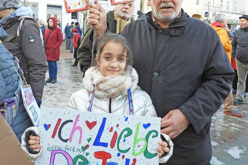 Impressionen der Demonstration.