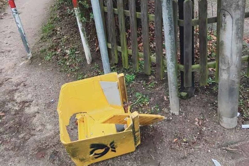 Ein Opfer der Silvesternacht irgendwo in Bad Malente-Gremsmühlen.