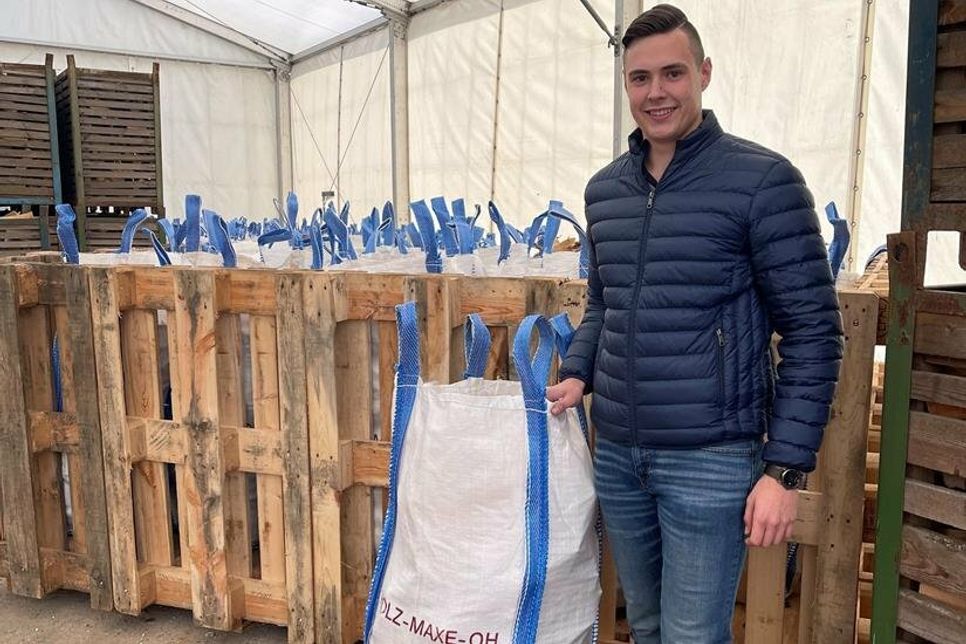 Die Big Bags von Holz-Maxe sind stapelbar und benötigen nicht viel Stauraum.