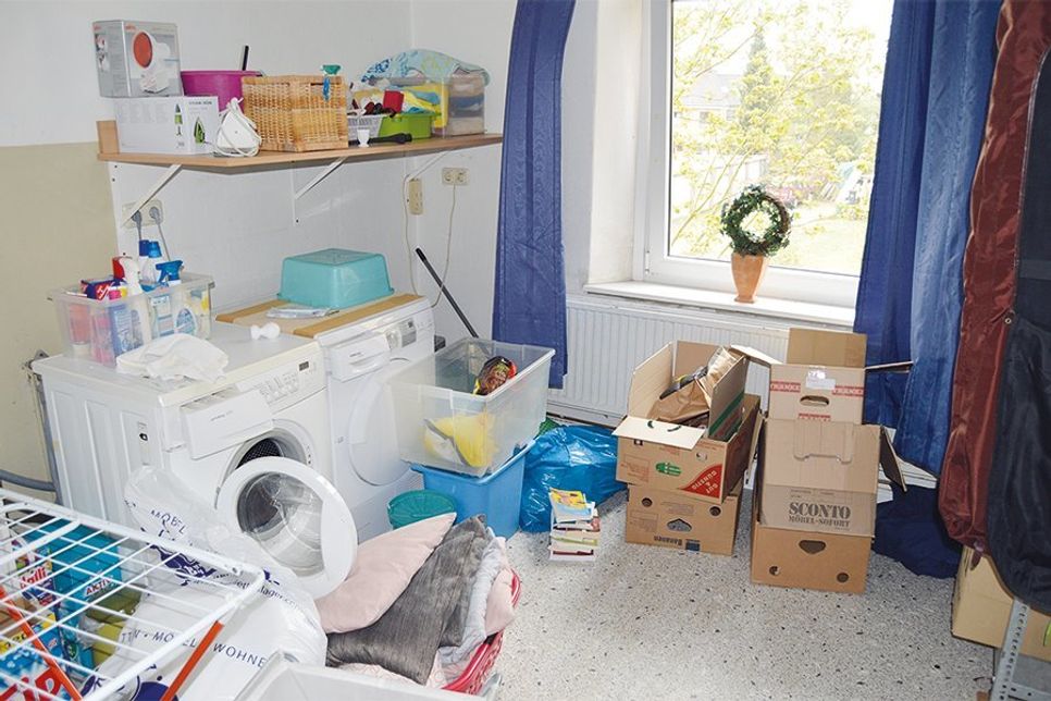 Um diesen Raum wird die Kinderabteilung der Kleiderstube nach der Aktionswoche erweitert.