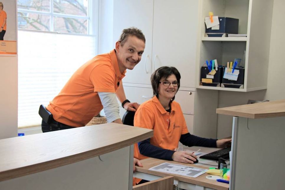 In der Praxis für Physiotherapie erwartet die Patienten ein herzlicher Empfang.