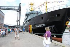 Auch die „Seefalke“ aus Cuxhaven lud zum „Open Ship“ und bot eine fantastische Aussicht über den Hafen.