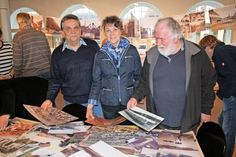 Die „Macher“ der Ausstellung: Thomas Schwarz, Ulrike Gollan-Lambeck und Hans-Jürgen Weßlin (v. lks.).