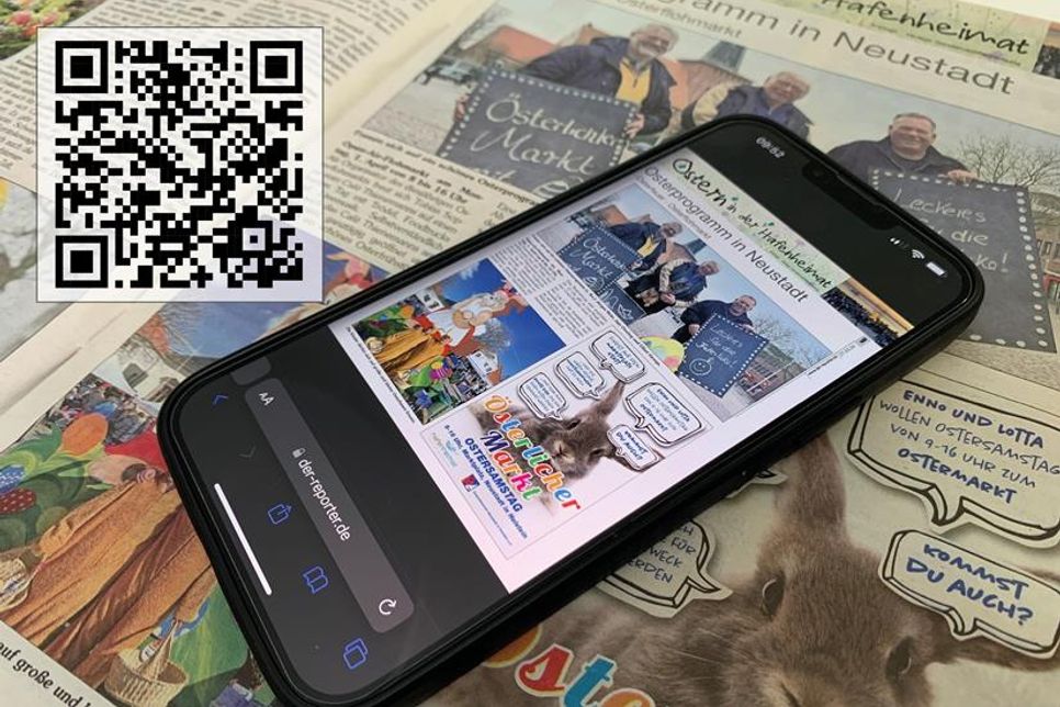Der QR-Code im Bild führt direkt zur Anmeldung für unseren Online Briefkasten. Einfach mit der Smartphone-Kamera scannen und anmelden.